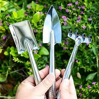 3pcs/set tical stainless steel Garden Trowel Heavy Duty Ergonomic Grip Gardening Hand Tools Planting Transplanting Garden