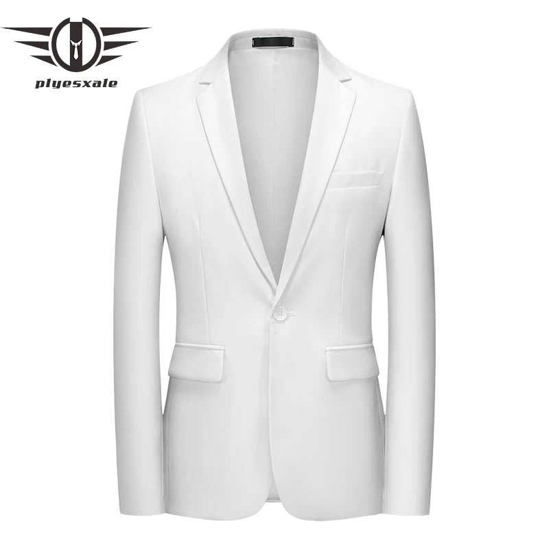 

Spring Summer New Year Mens Casual Blazers 5XL 6XL Large Size Multi-color One Button Yellow White Blazer Jacket Slim Fit Q1518