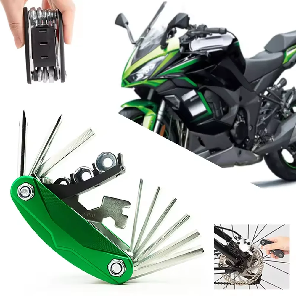 New CNC Motorcycle Accessories Multifunctional Tool Repair Screwdriver Set Tool Conbination Tool High Grade Foldable Motorcycle