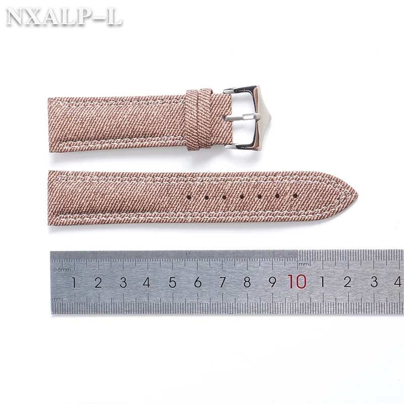 الدنيم قماش حزام ساعة نيلون 18 مللي متر 20 مللي متر 22 مللي متر الجلود حزام (استيك) ساعة ل Seiko ل أوميغا سوار ساعة ذكية معصمه اكسسوارات