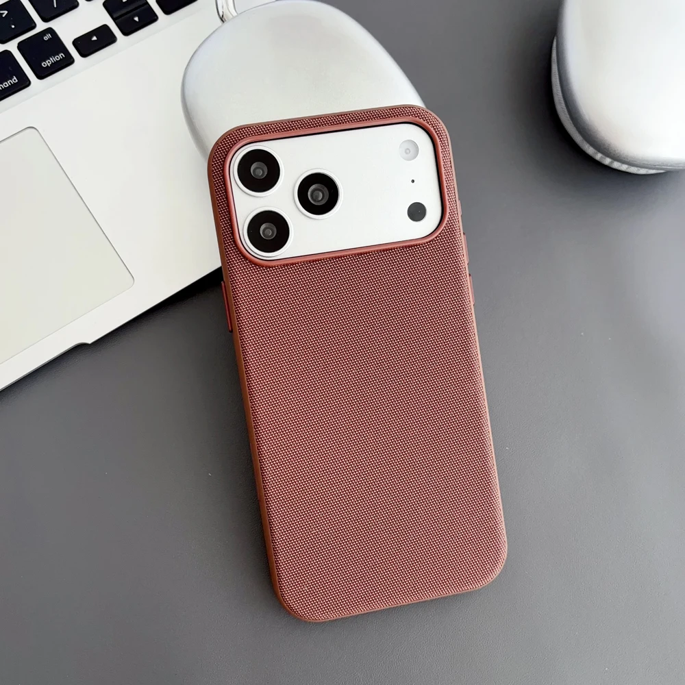 Magnetische TechWoven-Hülle für iPhone 18 17 Pro Max 16 15 14 Plus mit MagSafe Wireless-Ladetechnologie, gewebte stoßfeste Abdeckung
