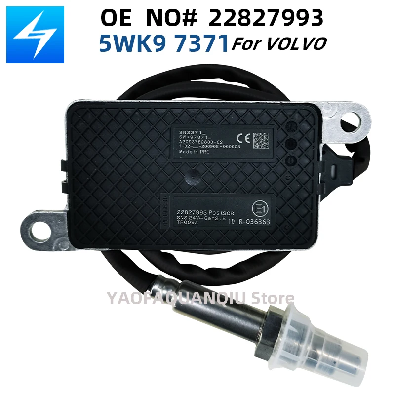 22827993 5WK97371 Car 24V Nitrogen Nox Oxygen Sensor For Volvo Truck Part NO# 22827993 A2C93782800 5WK9 7371_