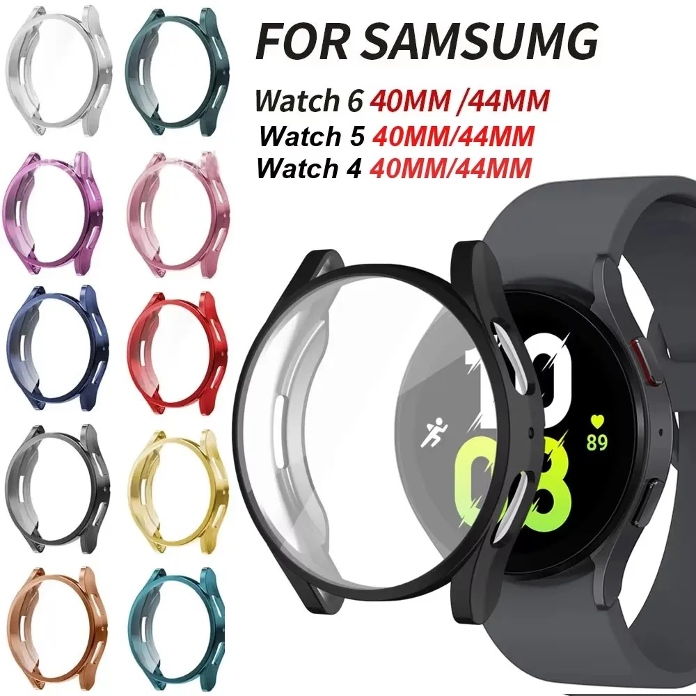 

Screen Protector Soft TPU All-Around Protective Cover For Samsung Galaxy Watch 6 40mm 44mm Samsung Watch 5 4 40 44MM Case