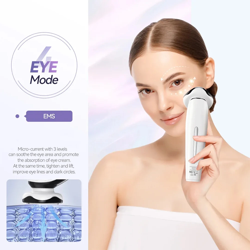 Anlan Ems Gezicht Massager Lite Microcurrent Oog Schoonheid Gezicht Tillen Diepe Reiniging Hete Kompres Trillingen Massage Huidverzorgingstool