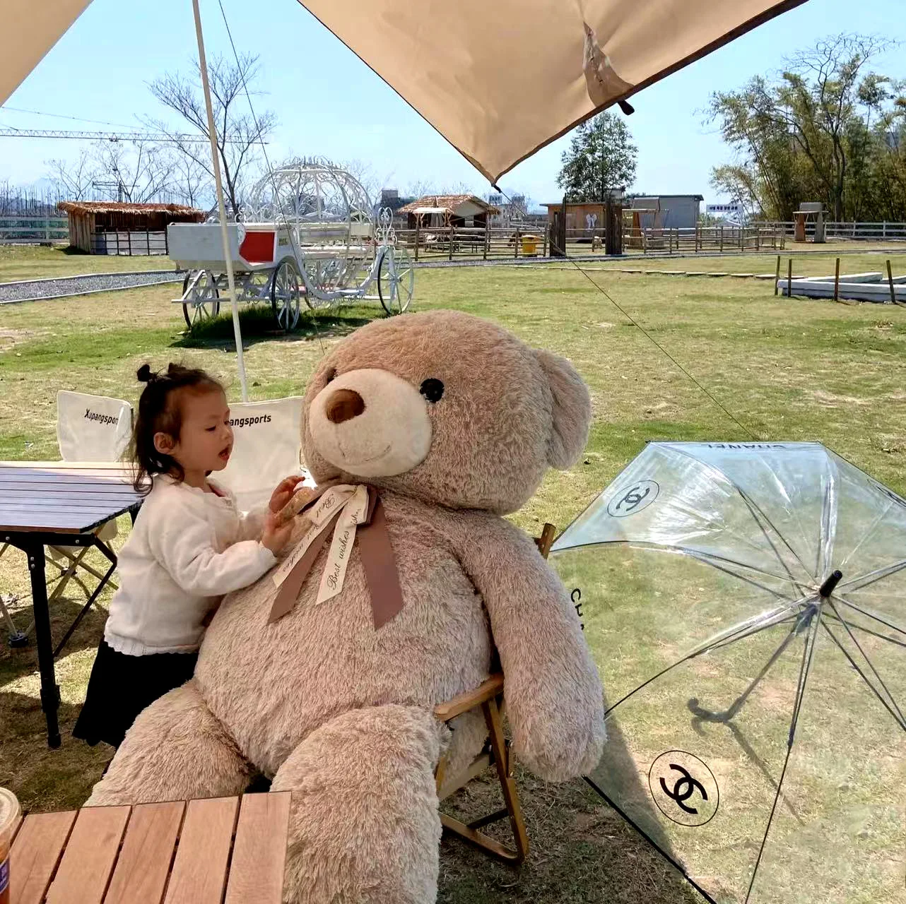1.6m Giant Life-Size Teddy Bear Plush Toy, Oversized Cuddle Bear Doll, Soft Bed Backrest Pillow, Christmas Gift Stuffed Animal