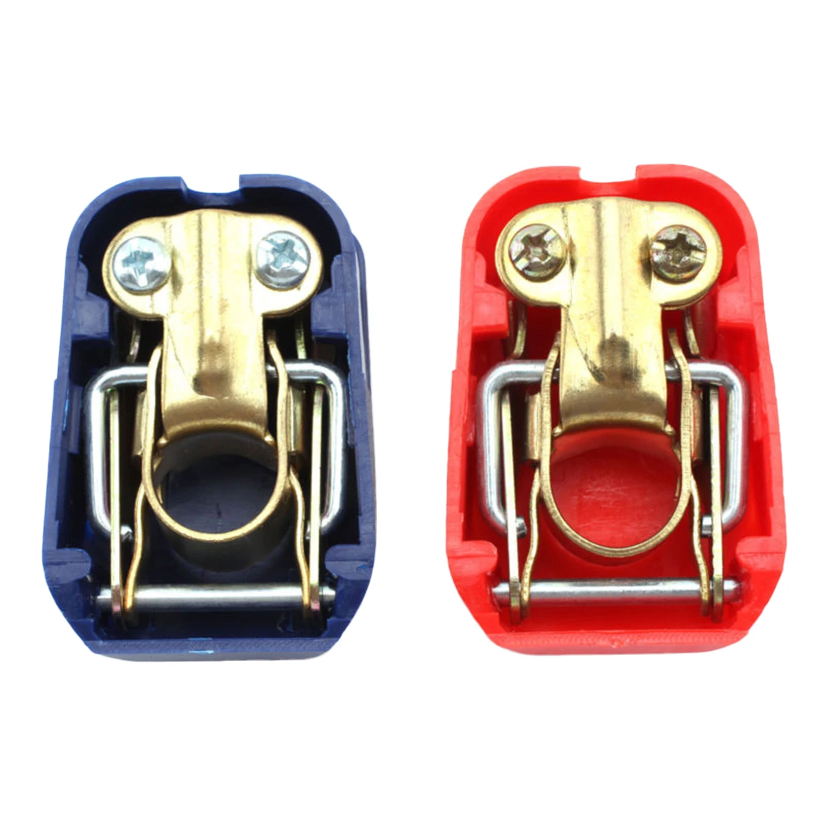 

2pcs 12V Auto Car Boat Quick Release Terminal Clamps Heavy Duty Connector 19Mm 17Mm 60Mm Screw Clamp Red Blue Plastic