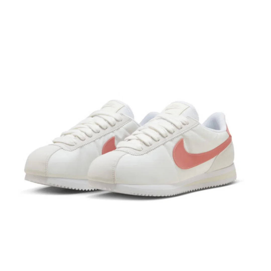 

Nike's New Lightweight Cushioning Retro Design Outdoor Classic Sneakers for Men and Women, Cortez Textile Durable and Comfortable Lightweight White Pink Low-Top Sneakers, Fashionable and Versatile Simple Trendy Commuter Casual Shoes, Styling Essential Hm3