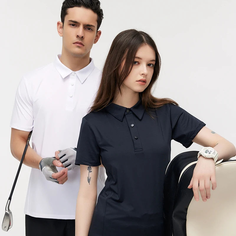 20233 Summer Breathable Anti-Pilling Male Smart Business Polos Couple Global Daily Solid Short Polo Shirts For Men And Women