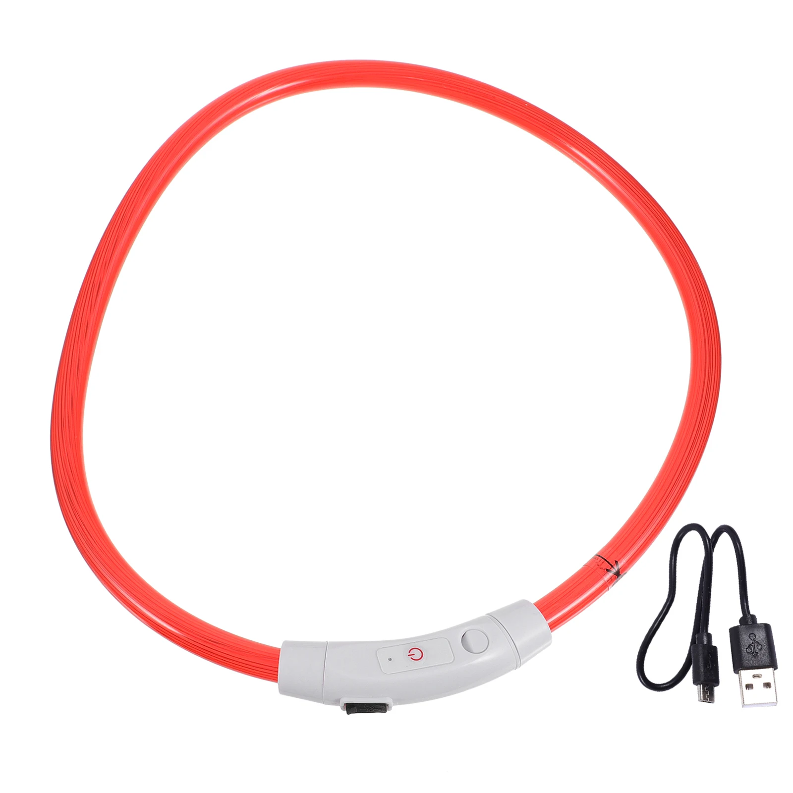 

Luminous Dog Night Reflective LED Plastic Glowing Necklace Puppy Collar Pet Glow Collar Safe Bright Fun Camping