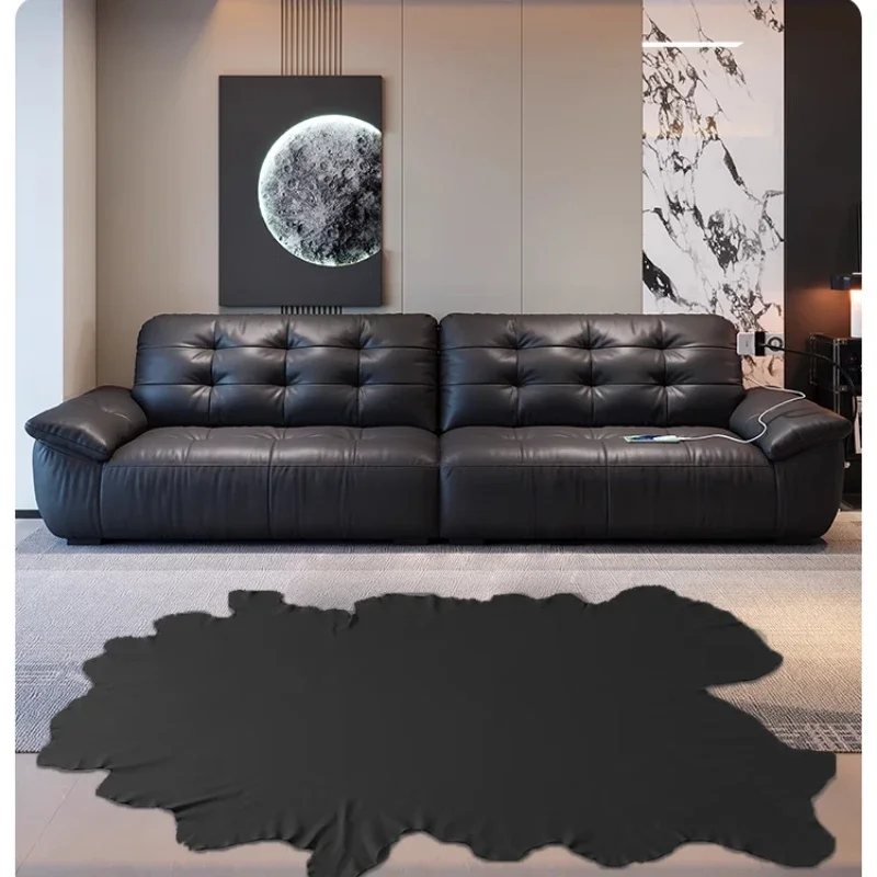 Minimalist Multifunctional Electric Sofa Chargeable Phone Bracket Nordic Sleeper Couch Leather Nordic Muebles Trendy Furniture