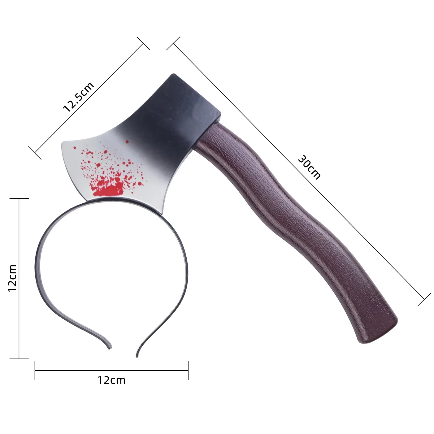 Halloween hairband cosplay party Horror Blood Fake Saws  Gothic Headband Decor Plastic Scary Halloween Weapon Headbands