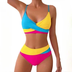 Bikini High Waist Beachwear Two Piece Swimwear 2025 Women Sexy Swimsuit Push Up Bathing Suit Swimming Costumes Maillot De Bain