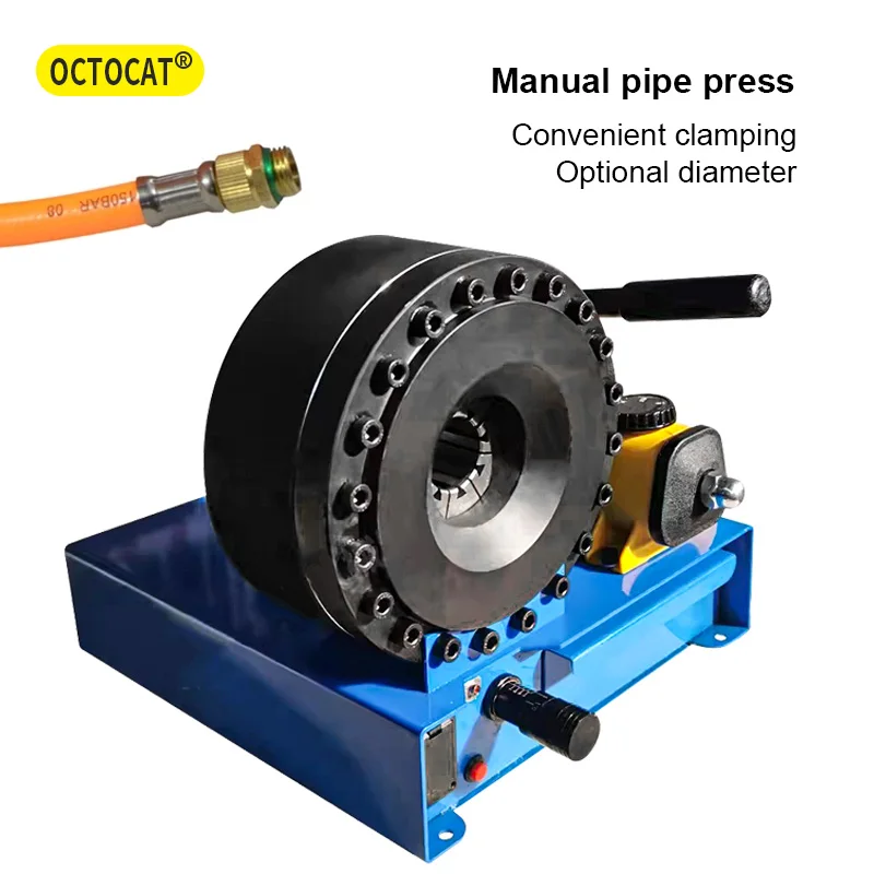 Imagem -02 - Máquina de Friso de Mangueira Portátil Prensa Manual de Tubo de Compressão de Líquido Pequena Casa Tubo de Óleo de Alta Pressão à Prova de Explosão
