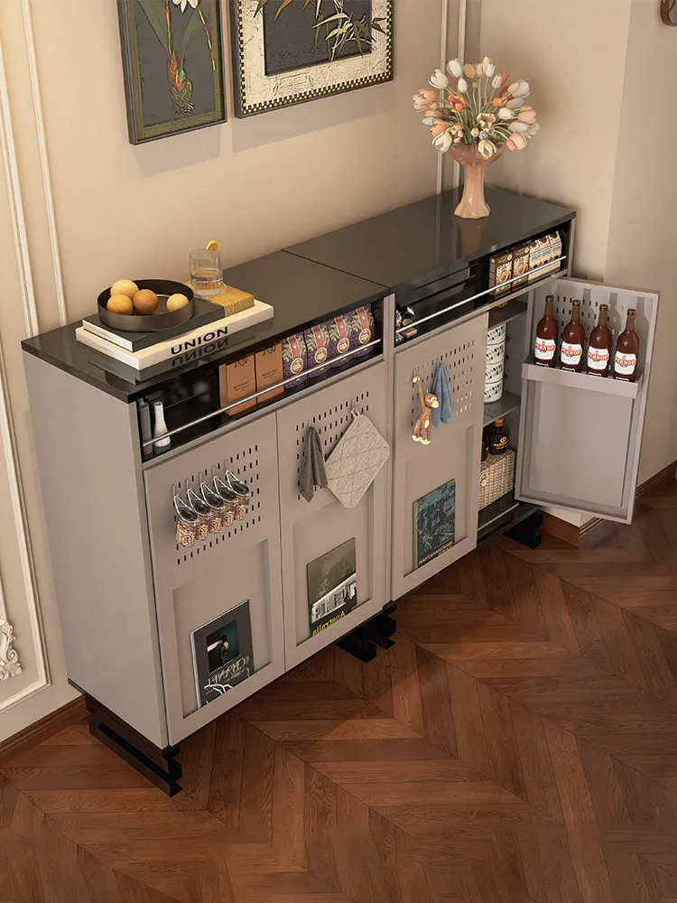 C13 - minimalist, large-capacity sideboard - steel, hot-selling, integrated storage cabinet for tea and drinks, wall-mounted