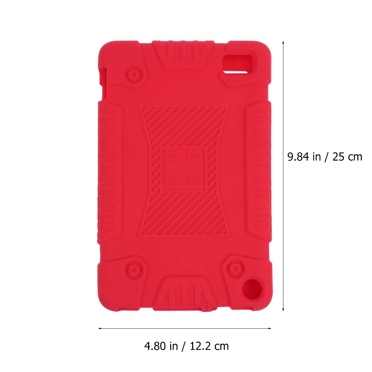

Silicone Hard Case for E-Book Tablet Red Shockproof Stand Cover Hybrid Protector Slim Fit Full Access Buttons Controls Ports