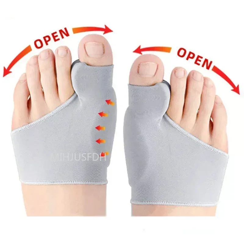 Separador de dedos, protector de dedos, Corrector de juanete Hallux Valgus, ortopédicos, corrección de hueso del pulgar, alisador de pedicura, uso diurno y nocturno