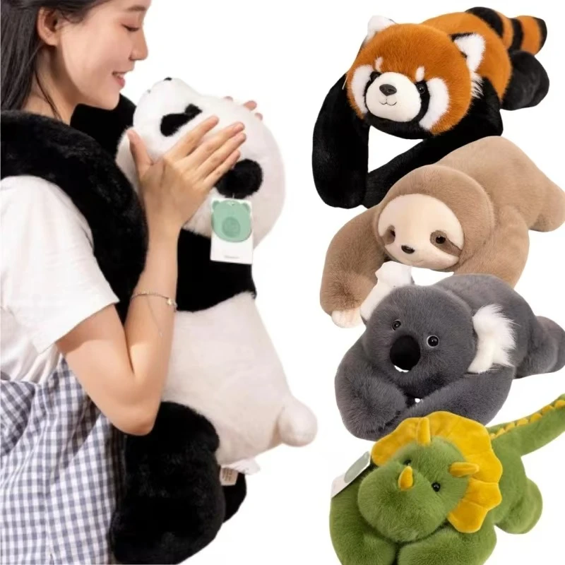 Cute High Quality Forest Animal Plush Doll Pillow Soft Long-arm Raccoon Crocodile Sloth Fox Plush Toy Home Decor Accompany Gift