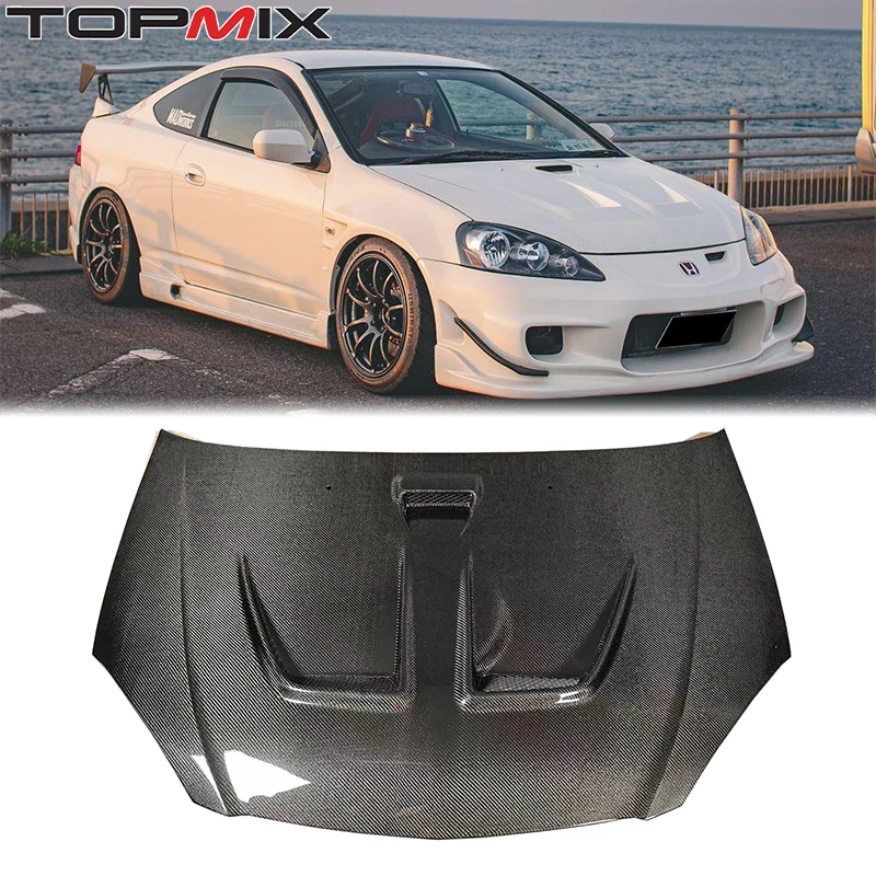 

Для Honda Integra Type-R DC5 2001-2006 гг. Капот двигателя Acura Type S RSX Mugen Style Функциональный капот из углеродного волокна с вентиляционными отверстиями