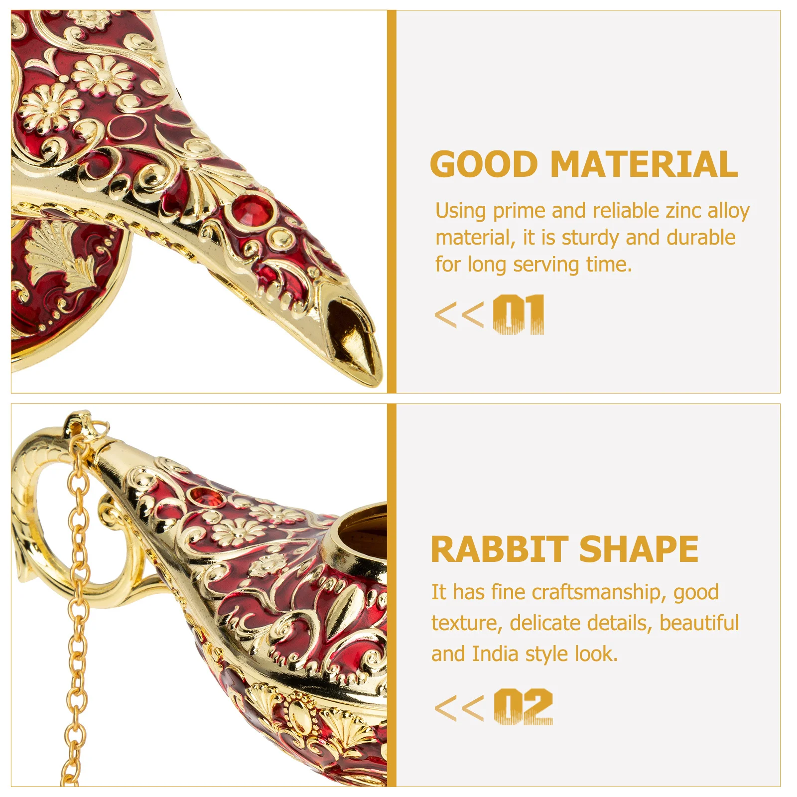 

Creative Indian Style Incense Burner Zinc Alloy Censer Ornament for Home Bedroom Yoga Sauna Decoration Vintage Aroma Stove