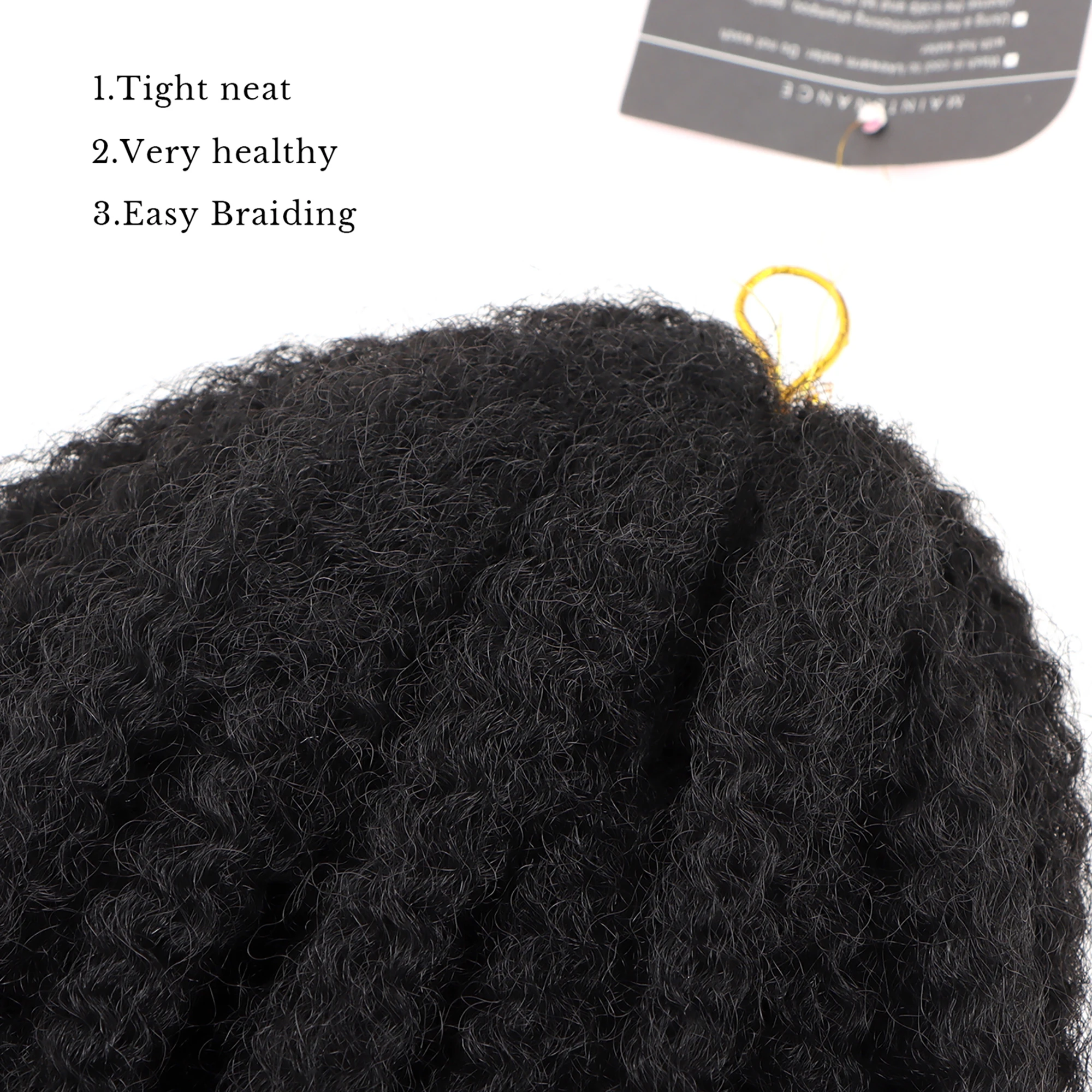 AHVAST-trenza de Marley de fibra sintética de 18 pulgadas, Afro Kinky Crochet, Afro Kinky Twist, trenza de cabello, venta al por mayor