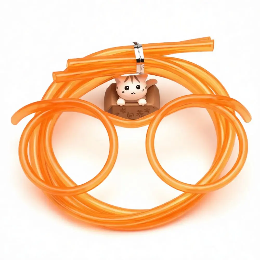 Cute Heart Eyeglass Straws Fun Drinking Accessory Flexible Long Pipe Novelty Gadget For Birthday Party Decoration