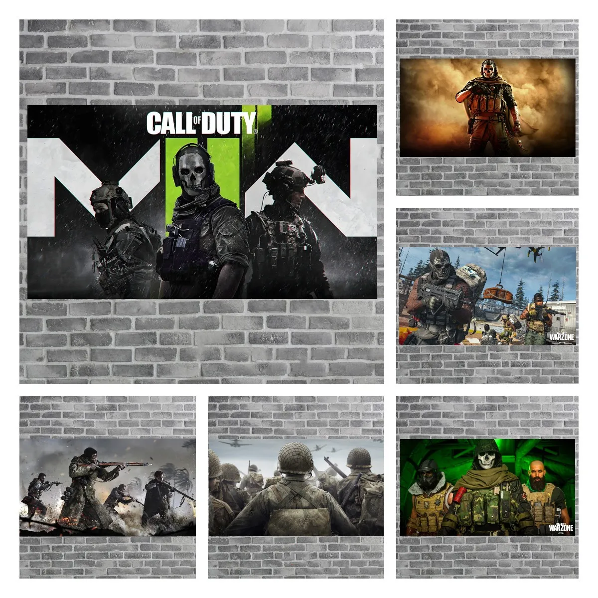 Call of Duty Modern Warfare Poster HD Video Game Posters Canvas Wall Paintings Living Room Wall Decor Wall Posters Home Decor