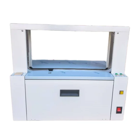 

Wrapping Small Box Machine 50mm Wide Tape Bundling Machine Heat Strapping Banding Machine for Printing Factory