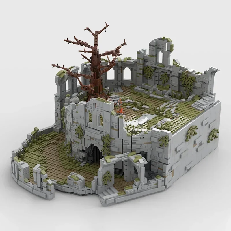Toys DIY Sets Assembly Firelink Shrine Bonfire Technology Modular Blocks Popular Game Model Moc Building Bricks Gifts Christmas