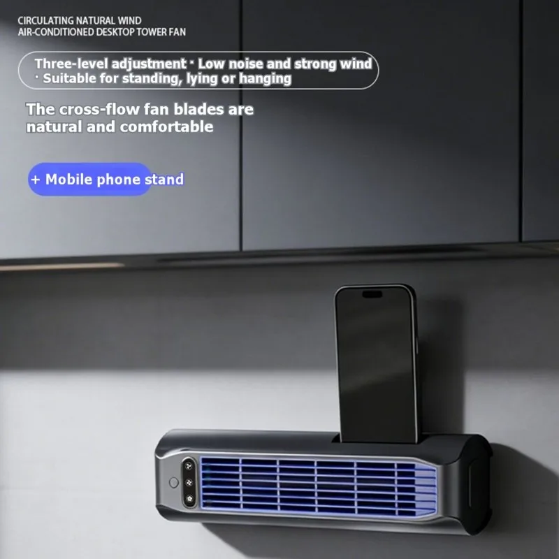 promotion-bladeless-desktop-fan-with-mobile-stand-multifunctional-for-kitchen-office-bedroom