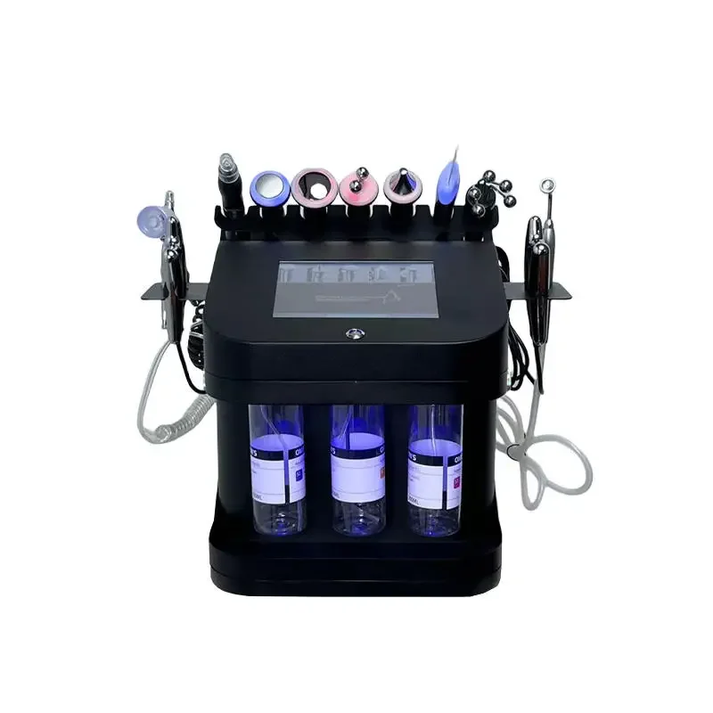 Dispositivo hidro facial multifuncional 10 em 1, limpeza profunda, remoção de cravos, lifting facial, cuidados com a pele, equipamento de beleza