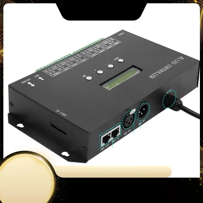 

Wifi LED Pixel Controller Artnet To SPI Supports Madrix Software LAN Synchrony SD Card DMX512 Console EU Plug
