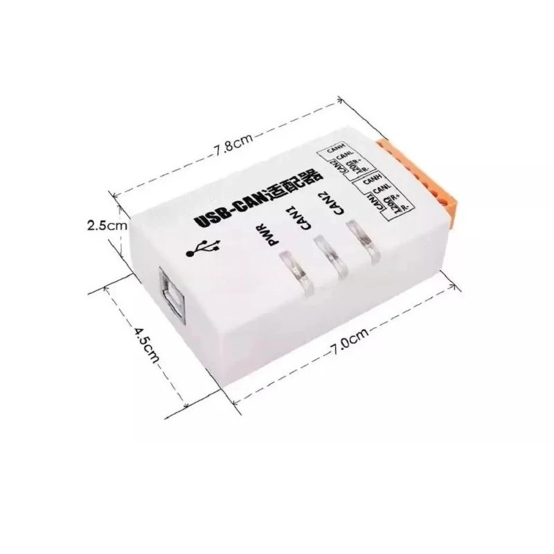 Dual Channel USB To CAN Bus Analyzer Adapter USBCAN-2A USBCAN-2C CAN Debugging Tool for Industrial Equipment Development