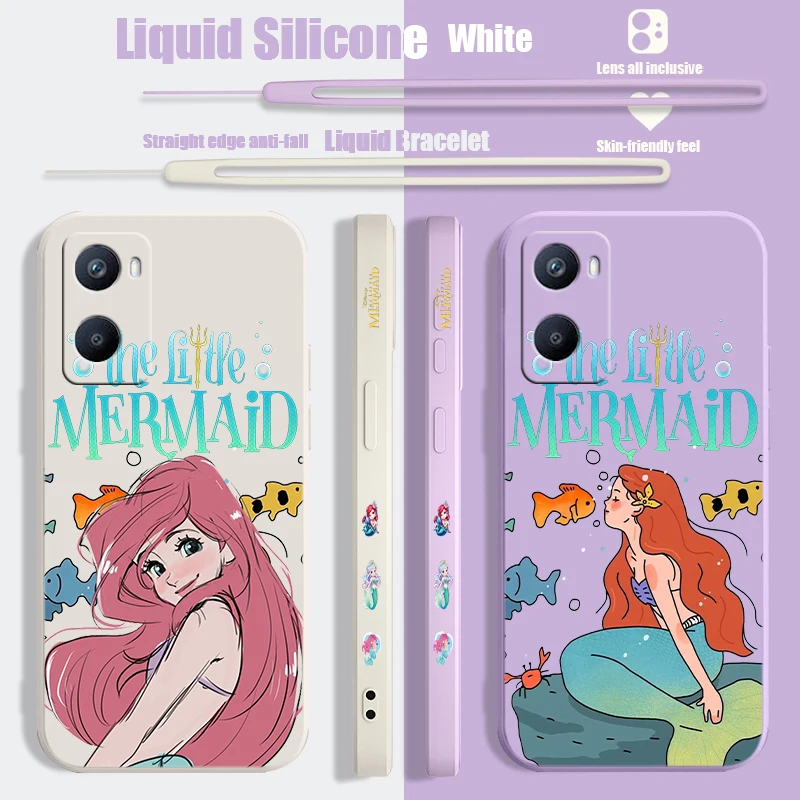 Beautiful The Little Mermaid Liquid Left Rope Phone Case OPPO A1K 5 9 12 72 52 31 53 73 93 94 74 16 54 55 76 57 96 15 Soft Cover