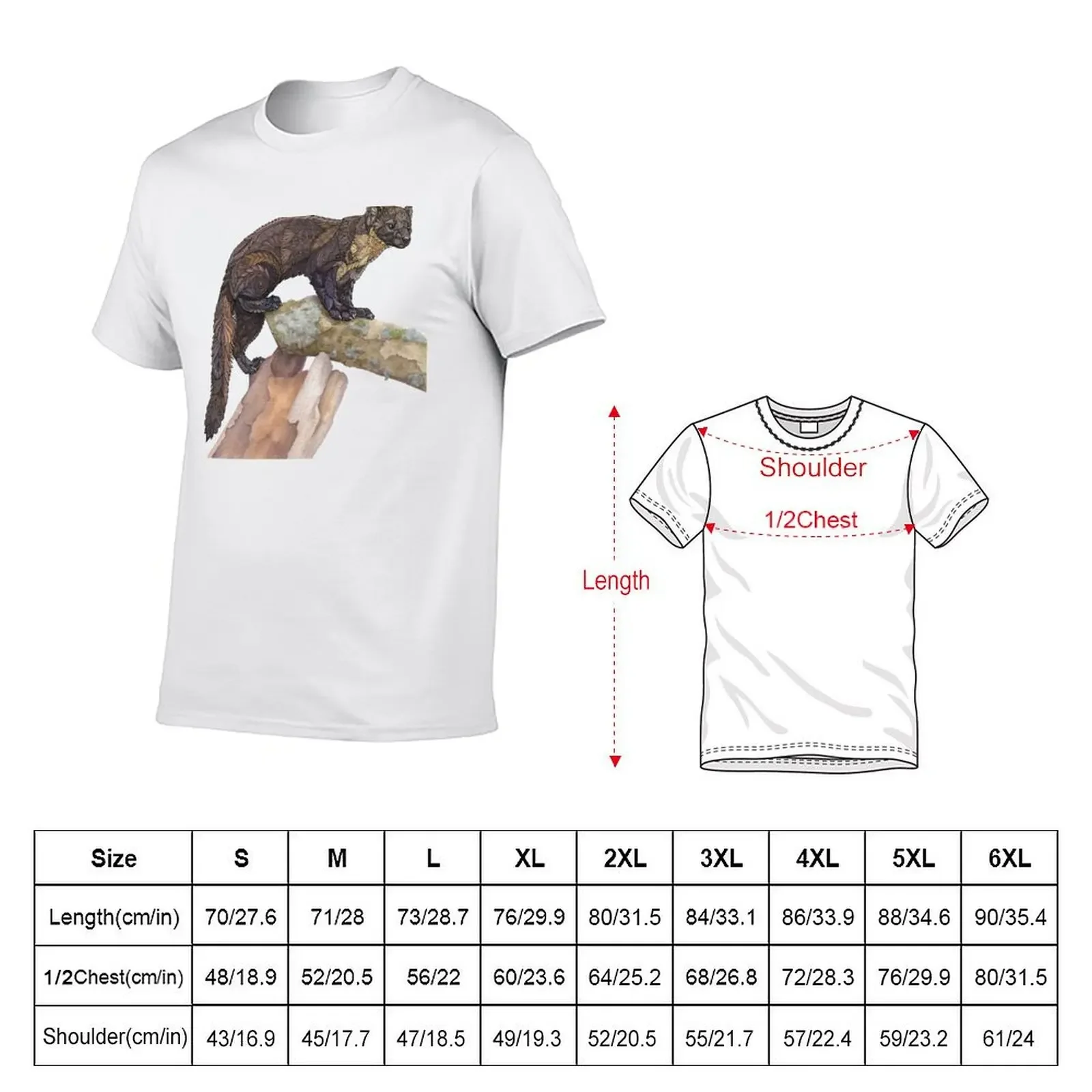 Pine Marten T-Shirt graphic tee shirt vintage clothes mens t shirts pack