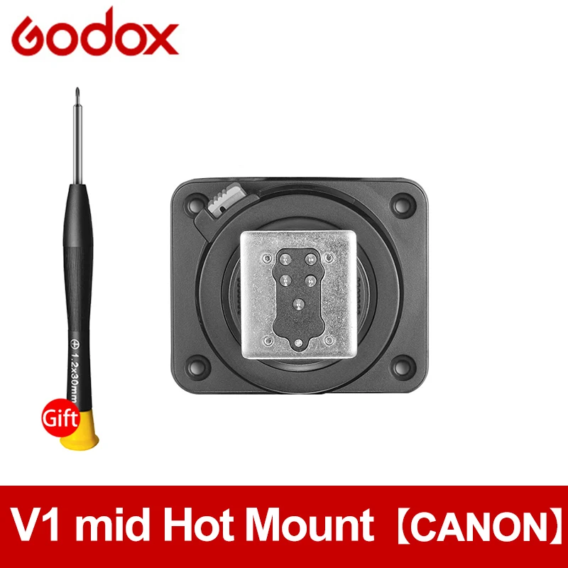 Godox V1 Mid Speedlite Hot Shoe Base Flash Hot Shoe Replace Accessories Flash Repair Parts  for Sony Canon Nikon Fuji Olympus