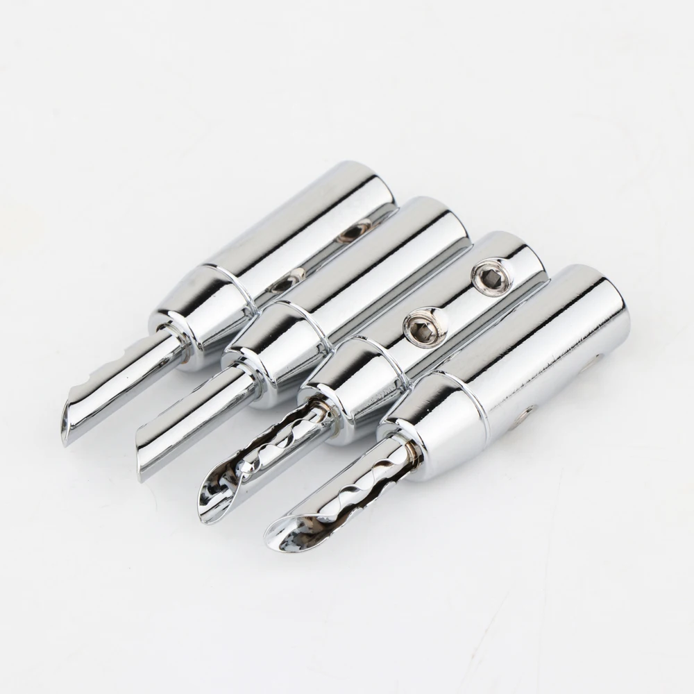 BFA Z-Typ Bananenstecker Lautsprecherstecker Doppelschrauben-Verriegelung Bananenstecker HIFI Audio-Qualität Steckverbinder Rhodium-Gold-Beschichtet – Detail 14