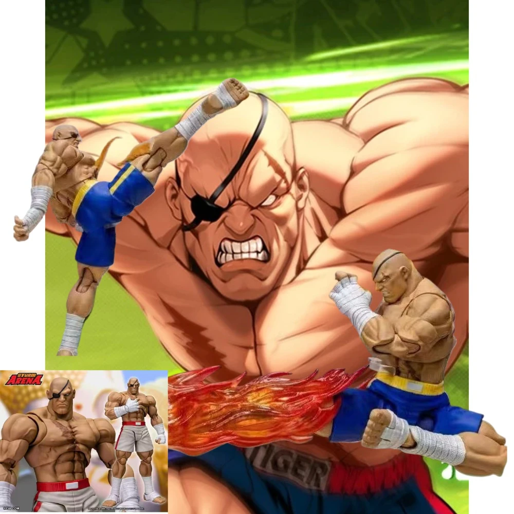 

In Stock Original Storm Toys ST ARENA3 1/12 Street Fighter Zero 3 SAGAT Anime Collection Figures Model Toys