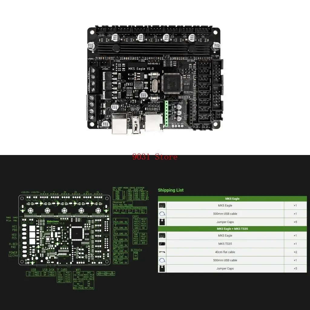 

32 -битная плата управления TFT Дисплей экрана USB Printing Accessories