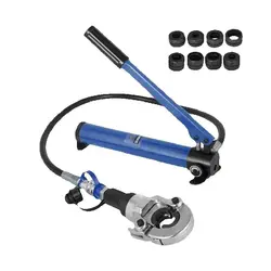 SucceBuy Scheidbare Hydraulische PEX Pijp Krimptang U/V/TH-vormige Kaken Koper Roestvrij Stalen Buis radiale Persklem Tool Kit