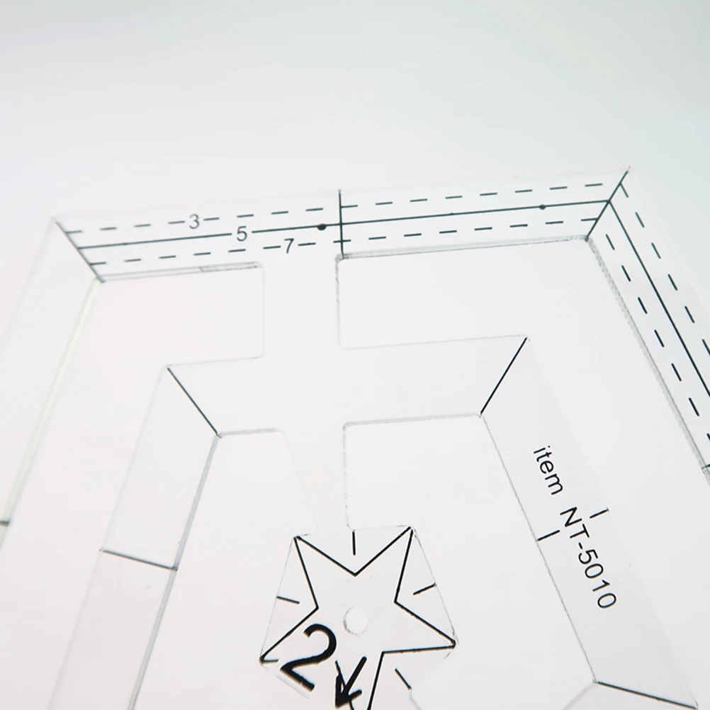 

Transparent Acrylic Patchwork Ruler Double Sided Easy Read Common Numbering System for Quilting Sewing Measurement