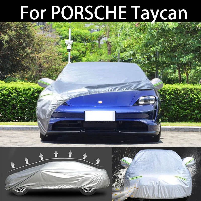 

For PORSCHE Taycan car Cover Dustproof Outdoor Indoor UV Snow Resistant Sun rain Protection waterproof hail cover for car