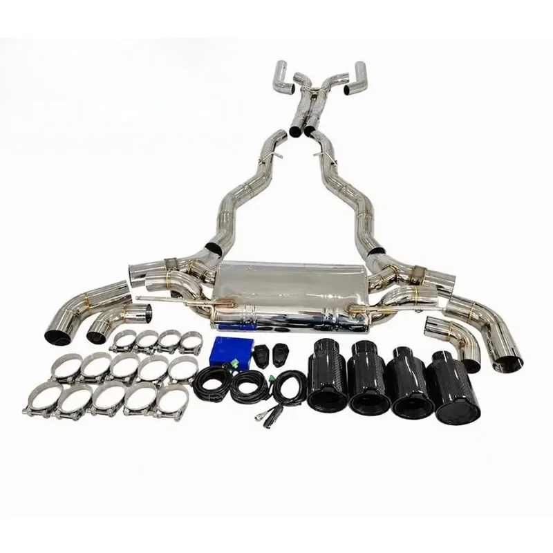 Mirror Polished Thick Stainless Steel Racing Exhaust System Pipe cxl