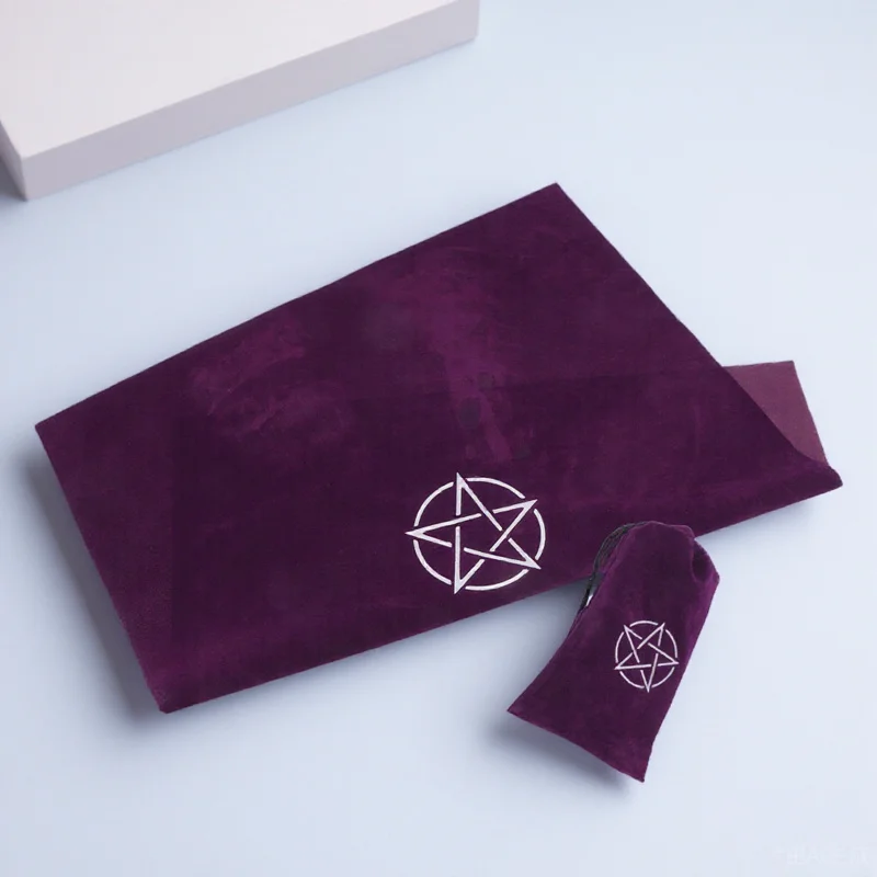 

1 set 1 Set Tarot Tablecloth Divination Cloth Creative Square Desktop Cloth For Game Prop Decor Altar Tapestry Durable