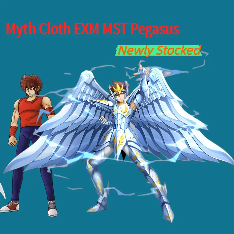 Novo Estoque JM.MST Saint Seiya Myth Cloth EXM Pegasus God V4 Bronze Knights of The Zodiac Action Figure Anime Brinquedos Presente