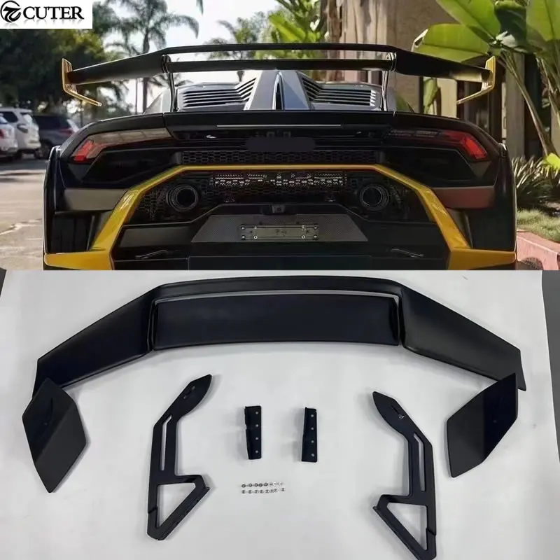 

Lp610 Lp610-4 Lp580 STO Style Dry Carbon Fiber Rear Trunk Spoiler Lip Wing for Lamborghini Huracan Lp610 Car Body Kit