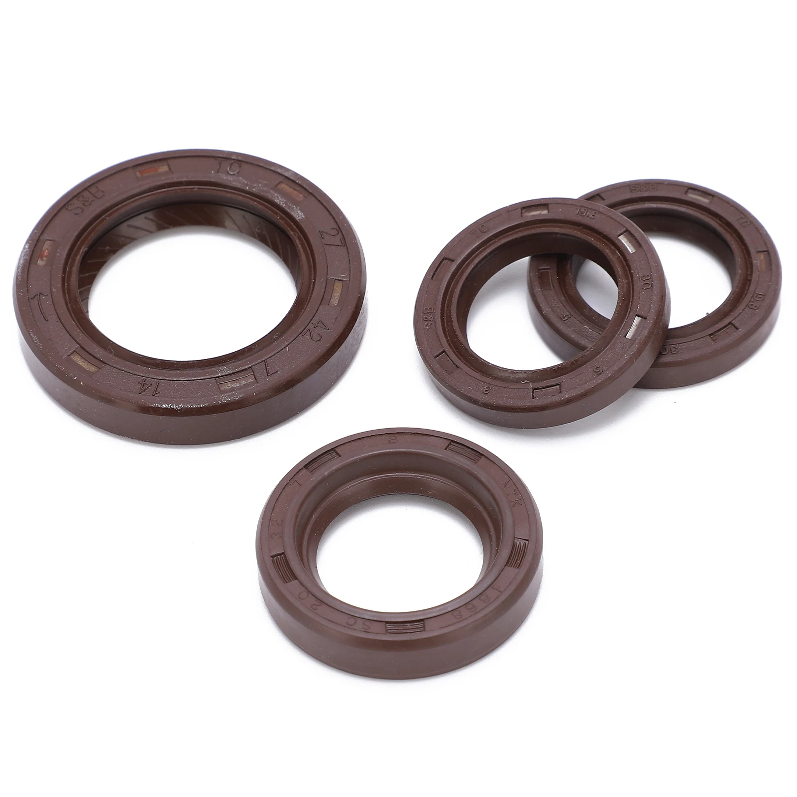 4pcs Engine Oil Seals Set Replacement for GY6 125cc 150cc 152QMI 157QMJ ATV Scooter Moped Go Kart