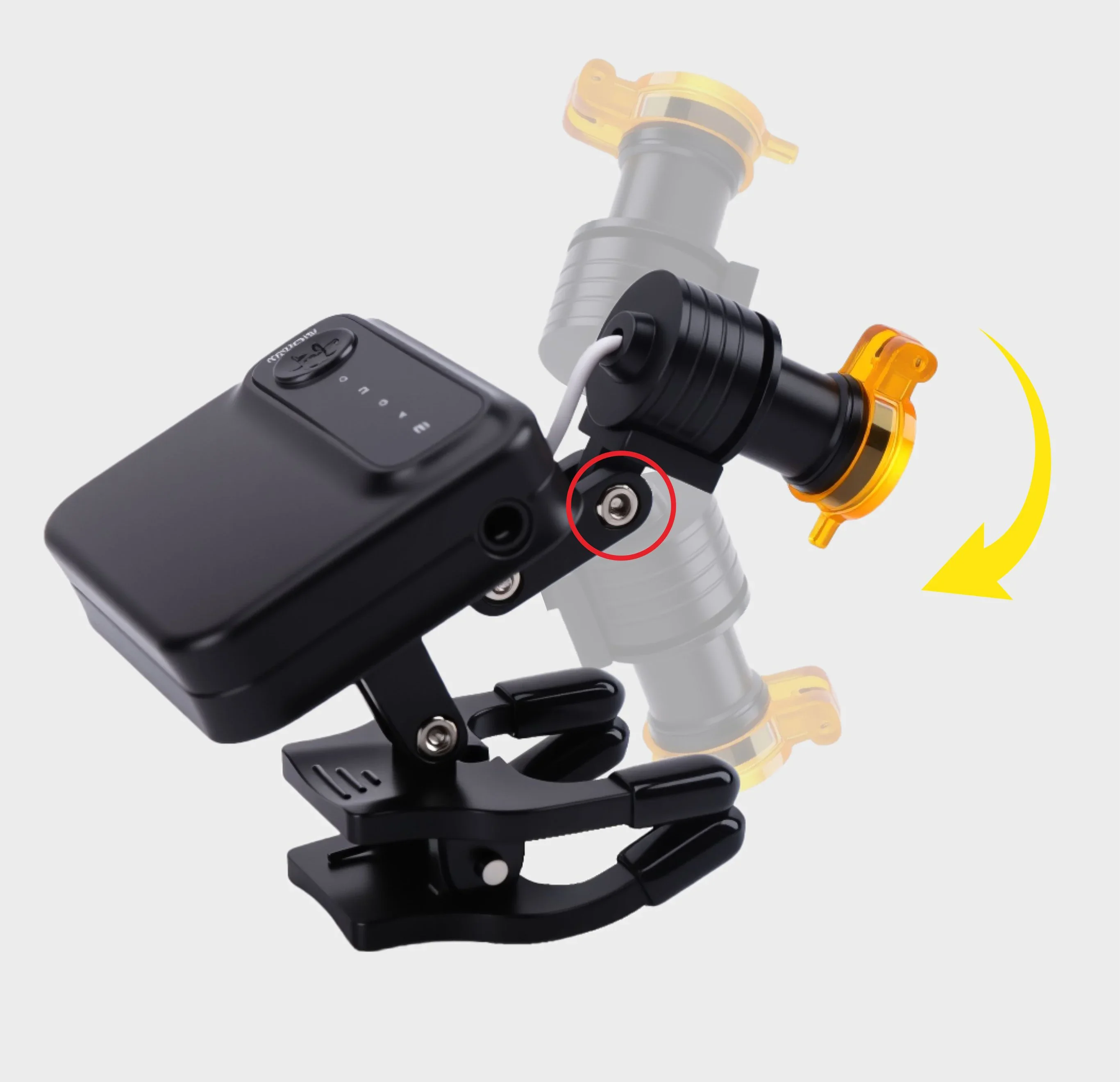 

Wireless 5W Dental Headlight With Optical Filter LED Light Clip for Dental Loupes Surgical Headlight Battery Rechargeable