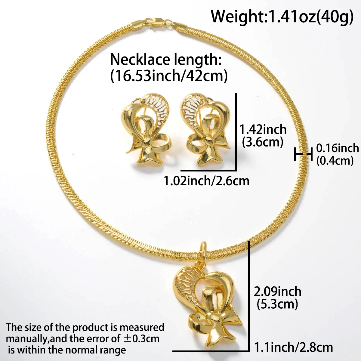 

Gold Color Collar Necklace Earrings Jewelry Set for Women Dubai Africa Luxury Quality Jewellery Party Wedding Accessories
