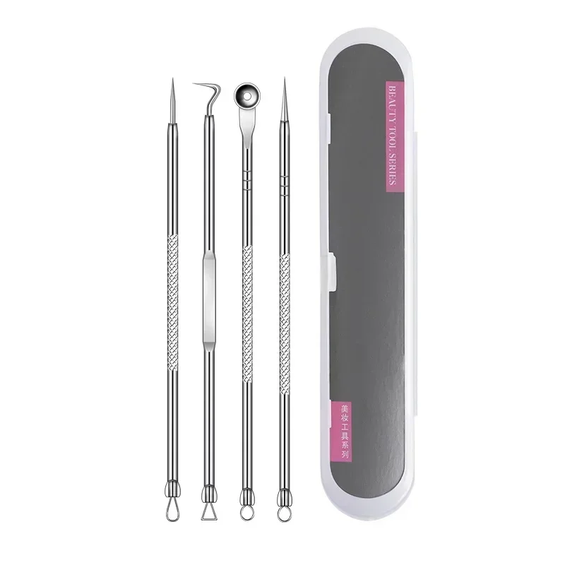 3-8 Stuks Acne Naald Verwijderen Mee-eter Comedo Extractor Gereedschap Rvs Gezichtsverzorging Tool Puistje Smet Removal gereedschap