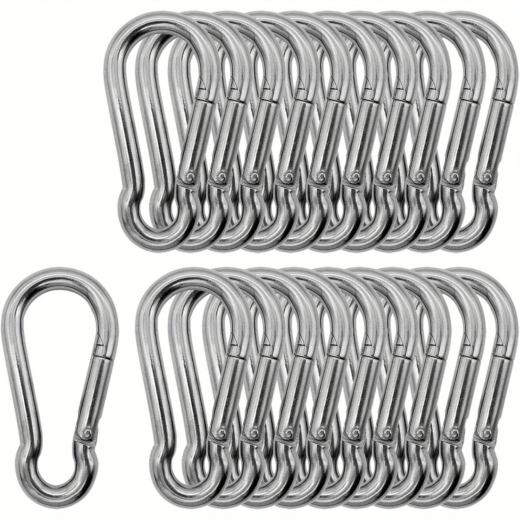 Heavy Equipment Keychain - Set mit 20 robusten Karabinern aus